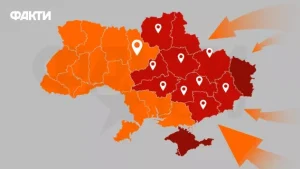 Карта повітряних тривог України онлайн: де є загроза ракетного удару
